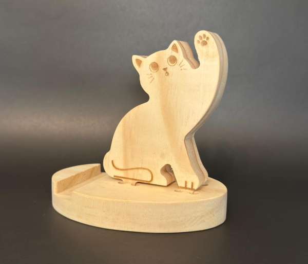 Soporte para celular, modelo gatito
