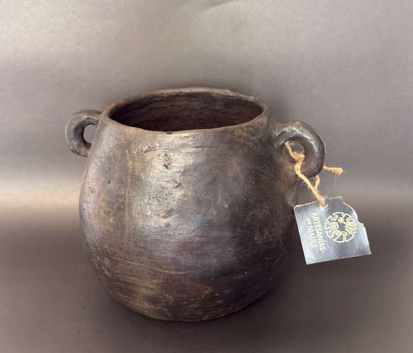 Olla greda, negra