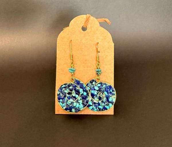 Aros piedra turquesa